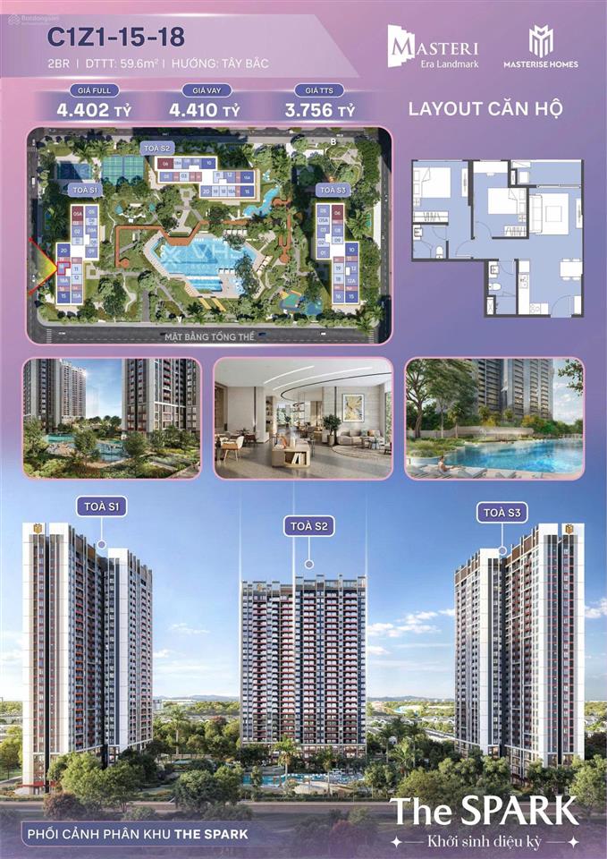 Vốn vào chỉ gần 900 triệu sở hữu ngay 1 căn hộ chung cư hàng hiệu masterise home