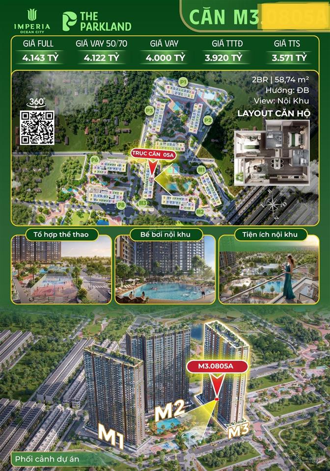 Hot hơn cả thời tiết  quỹ căn 2pn view nội khu đẹp đang lộ diện!