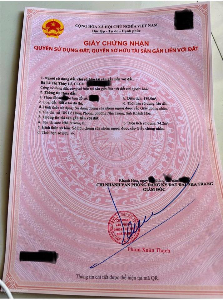 Hiếm! mặt tiền lê hồng phong, diện tích rộng