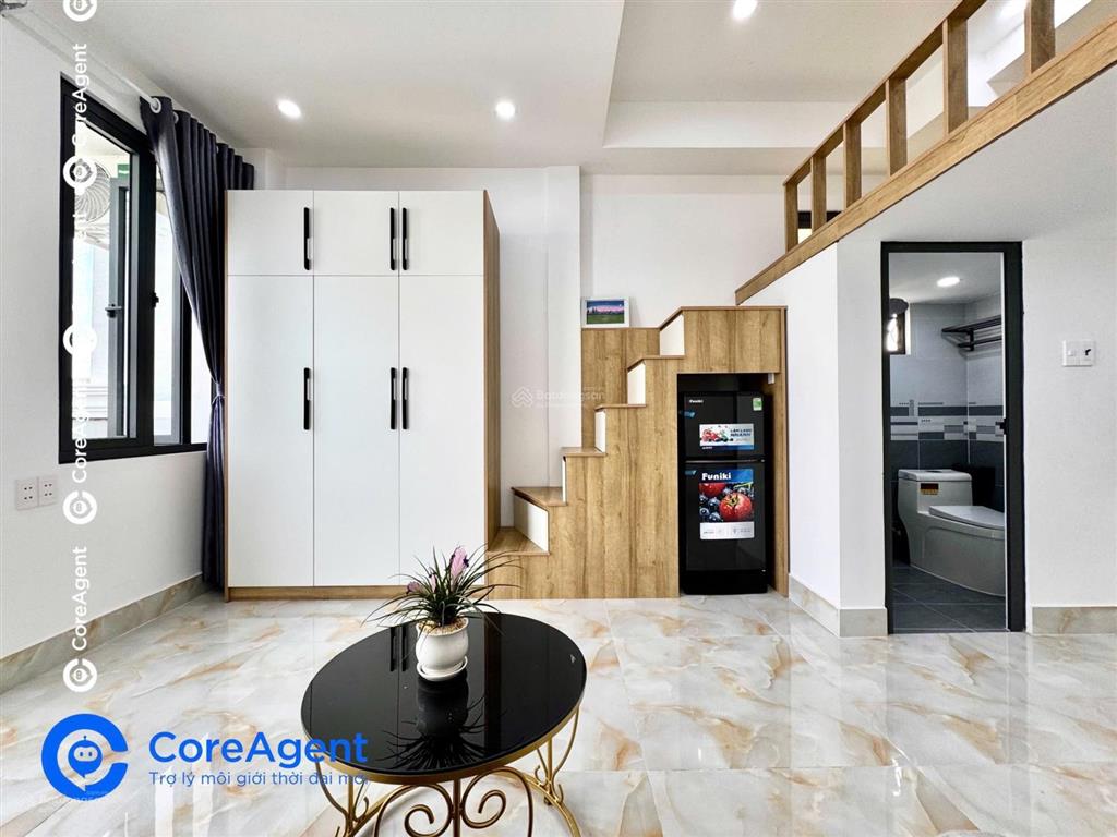 Khai trương chdv full nội thất cao cấp  ngay ngã 4 bốn xã, nhận ( sạc ) xe điện  có thang máy