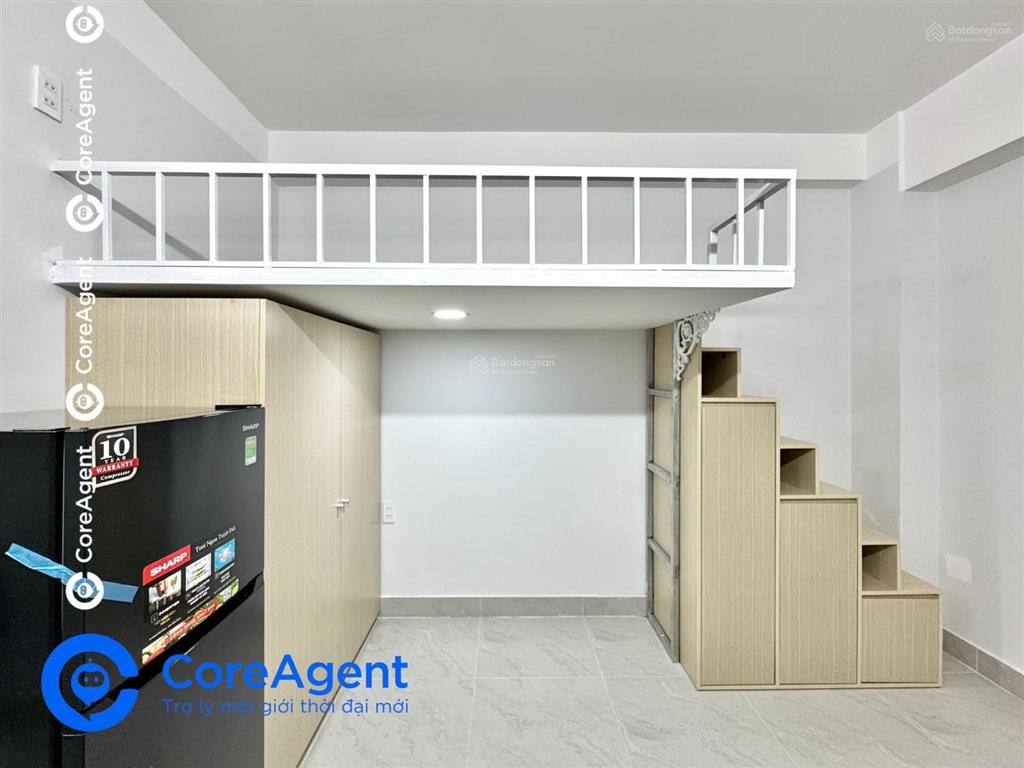 Phòng có gác full nội thất gần đh ba gia, đh tài nguyên môi trường, etown, adora hoàng văn thụ