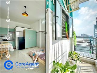 Phòng trọ bancol thoáng mát/ full topping sát âu cơ  lạc long quân  thang máy  hầm xe  bảo vệ