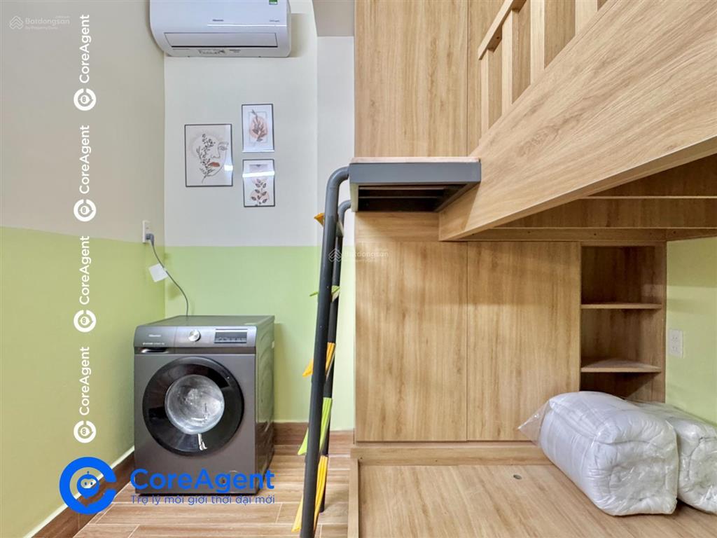 Căn hộ gác phong cách satorini  mới xây 100%  full nội thất  giặt phơi riêng gần aeon tp