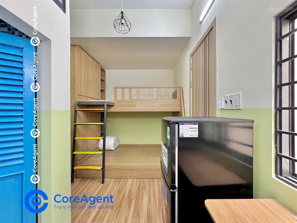 Căn hộ gác phong cách satorini  mới xây 100%  full nội thất  giặt phơi riêng gần aeon tp