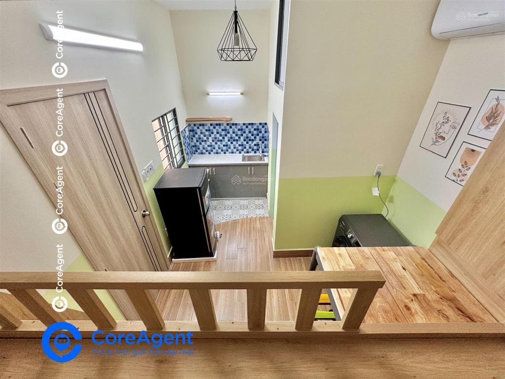 Căn hộ gác phong cách satorini  mới xây 100%  full nội thất  giặt phơi riêng gần aeon tp