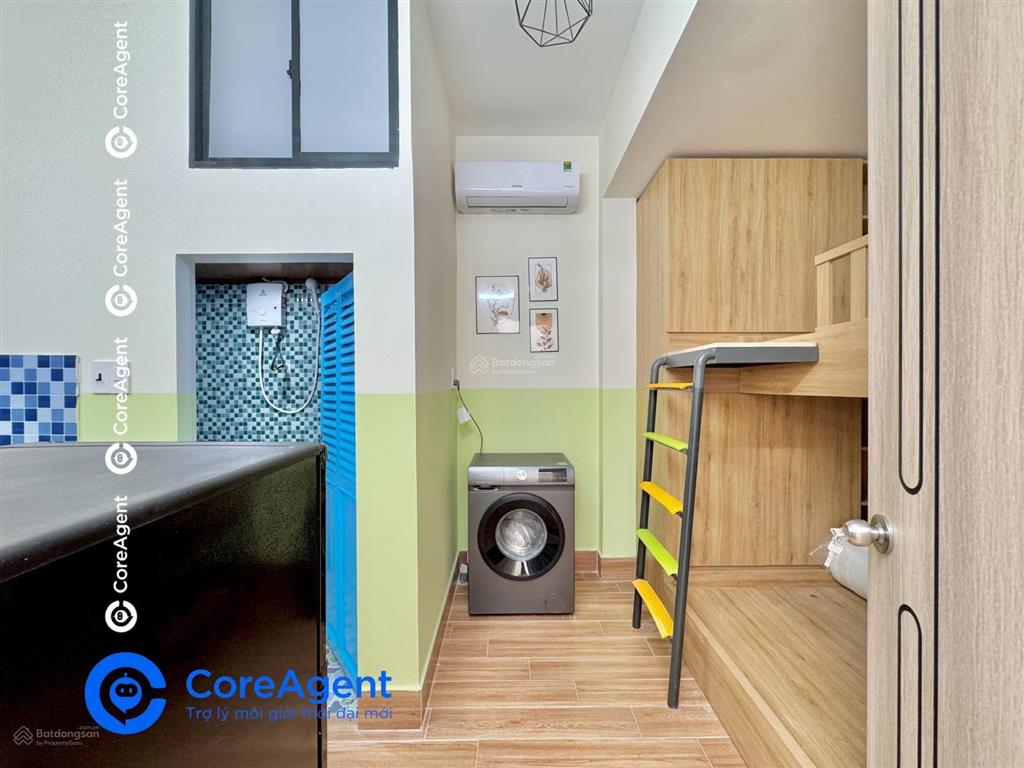 Căn hộ gác phong cách satorini  mới xây 100%  full nội thất  giặt phơi riêng gần aeon tp