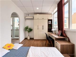 Căn hộ dịch vụ full nội thất  cửa sổ cực thoáng tại trung tâm quận 3 gần đh bách khoa  đh y dược