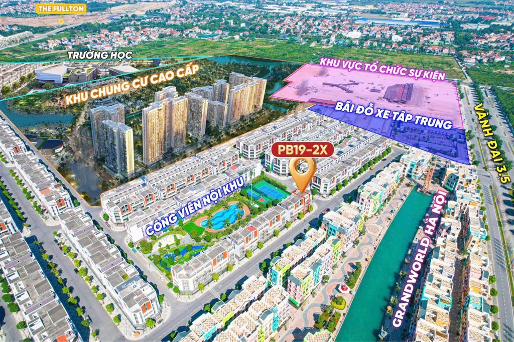 Shophouse view công viên, kinh doanh 2 mặt tiền đường 25m thông ra chung cư. giảm giá chỉ còn 13 tỷ