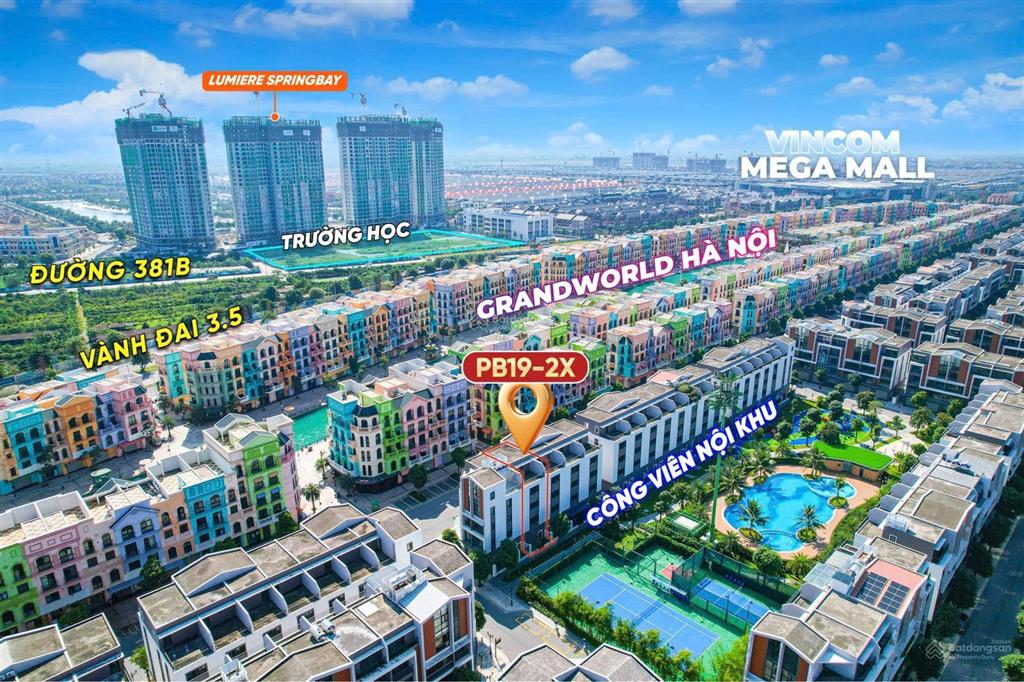 Shophouse view công viên, kinh doanh 2 mặt tiền đường 25m thông ra chung cư. giảm giá chỉ còn 13 tỷ