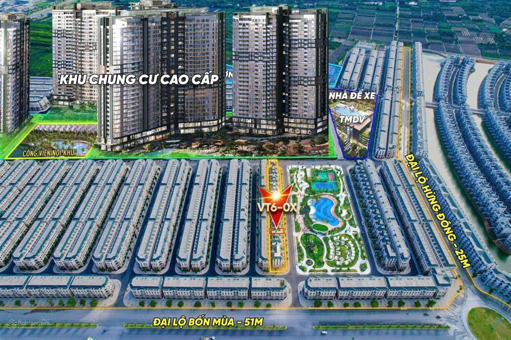Cắt lỗ song lập vịnh tây view công viên 136m2 sát chung cư. kinh doanh tốt. bán gấp 21.5 tỷ bao phí