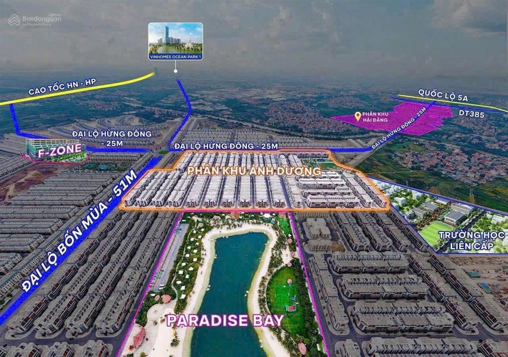Bán lại gấp biệt thự tứ lập ánh dương 120m2 giá 16 tỷ đông bắcđông nam. mua được là lãi ngay
