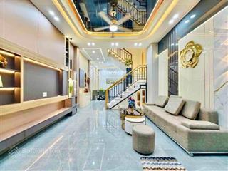 Bán nhà gần chợ tân sơn  nhà mới 4 tầng 4pn  48m2  hẻm xe hơi  chỉ hơn 5 tỷ
