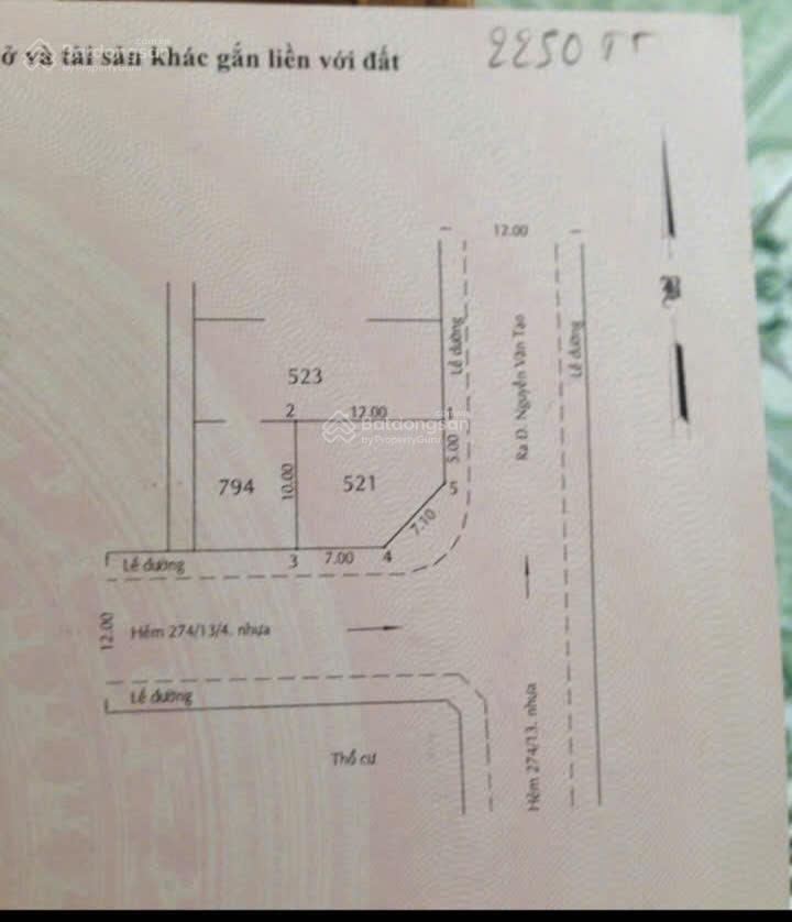 Hailongreal đất góc 5,5 tỷ, dt 10x12m, 107.5m2, khu 274/ nguyễn văn tạo, gần chợ bà chồi