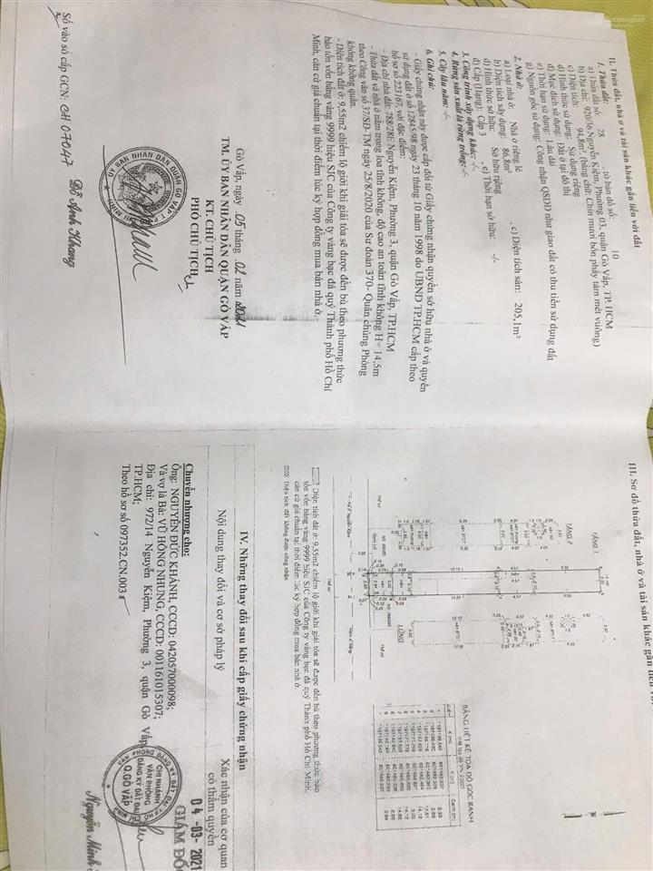 Cần bán nhà hẽm bàn cờ đường nguyễn kiệm