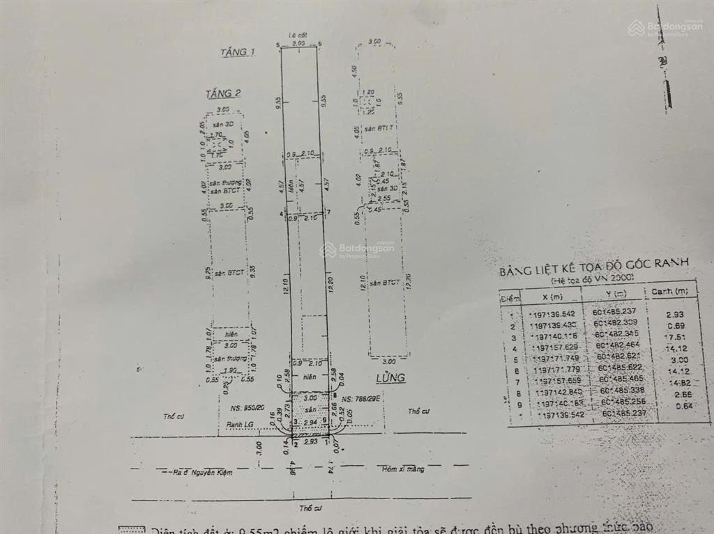 Cần bán nhà hẽm bàn cờ đường nguyễn kiệm