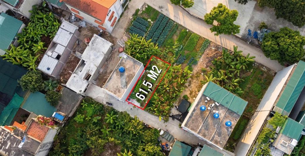 Đất đô thị chương mỹ 61,5m² vuông đẹp gần đại học thanh khoản cao