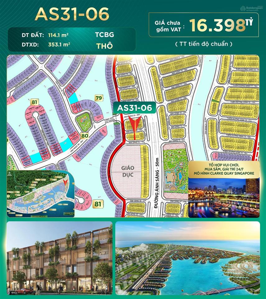 Bán nhanh liền kề 2 mặt tiền 114m2 vip giá 16 tỷ sát chung cư, vinshool