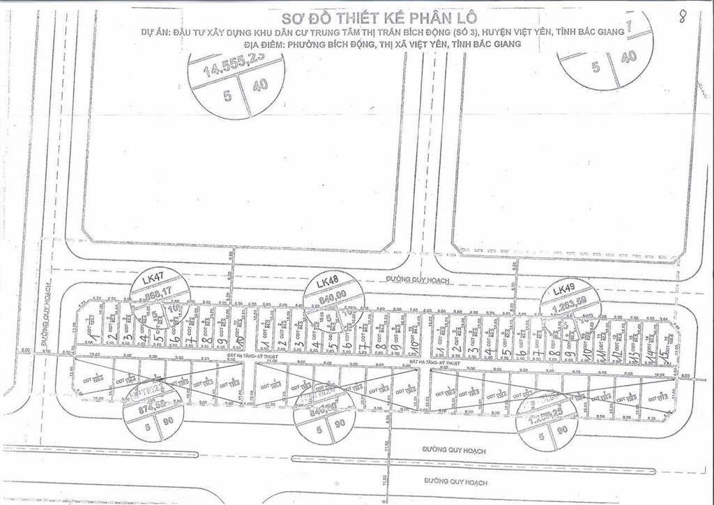 Đất đấu giá kdc số 3 trung tâm thị trấn bích động