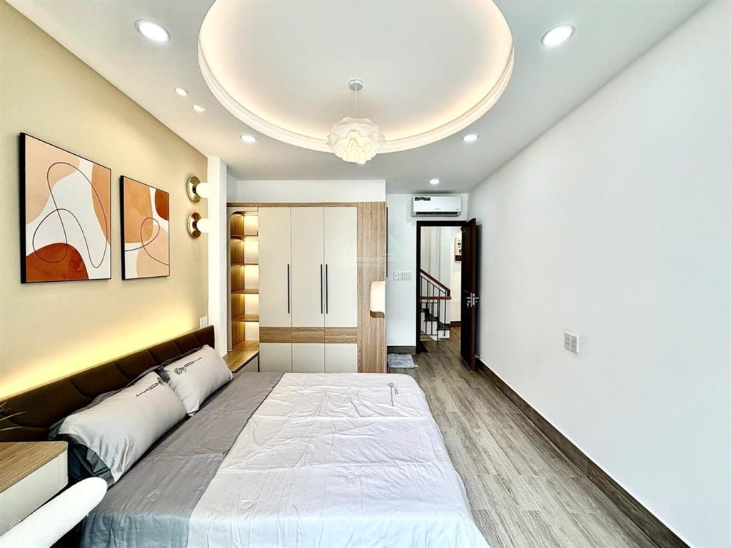 Nhà lê quang định kiểu biệt thự  ngang 7m  nội thất có gu  3 tầng 50m2 chỉ 7ty nhỉnh