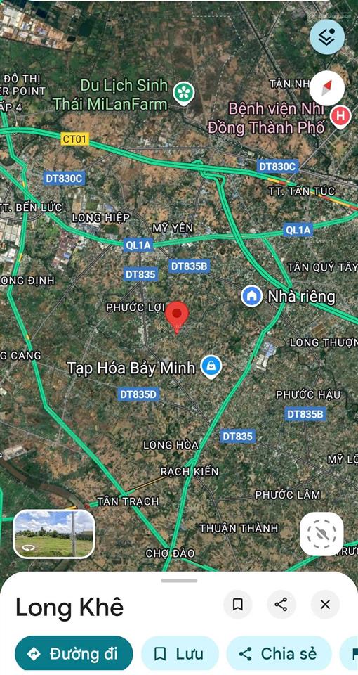 Đất chính chủ giá rẻ 223m2 tại xã long khê cần đước long an chỉ 1,1 tỷ còn thương lượng thiện chí
