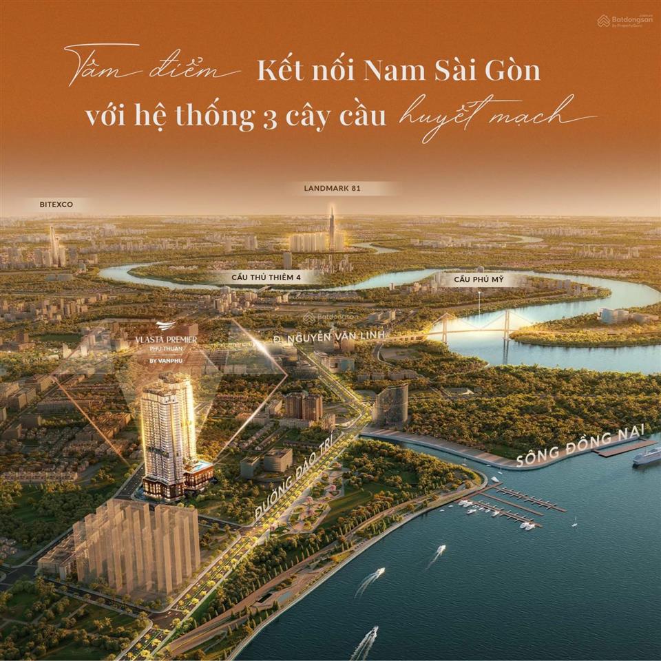 Chỉ tt 10% ký ngay hđmb , sở hữu ngay căn hộ view sông quận 7  vlasta premier  ck 13% mở bán gđ1