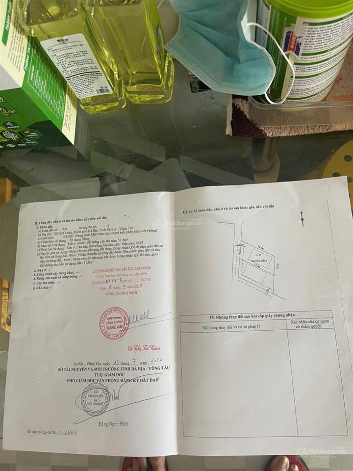 Cần bán gấp đất hòa long diện diện tích 9*18