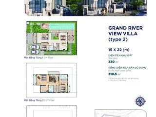 Biệt thự đơn lập 375m2 khu elitte2 (tai thỏ), sông lớn 100m giá chỉ 28 tỷ toàn giá, thương lượng