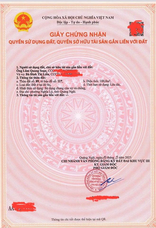 Bán nhà mặt tiền đường hai bà trưng, p. nghĩa lộ (p. trần phú. tp. quảng ngãi cũ), tỉnh quảng ngãi