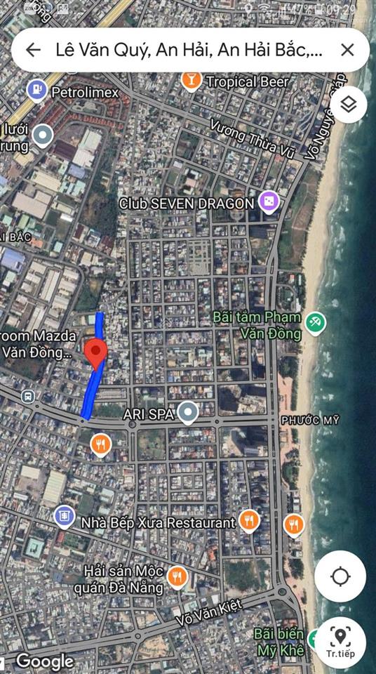 Lô góc! bán đất 2 mặt tiền tặng nhà 252m  57,99 tỷ  mt lê văn quý  q. sơn trà