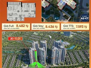 Alumi căn 3 ngủ ít ỏi còn lại, nhanh tay sở hữu ngay, quà tặng chính sách cho khách hàng quan tâm
