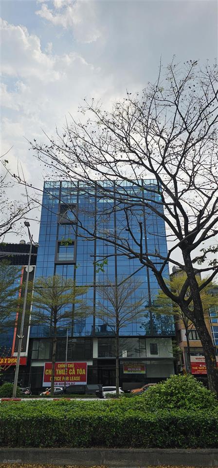 Cho thuê tòa nhà phố hồng tiến long biên mặt tiền 16m x 380m2 x 7 tầng 2 hầm alo 0333 888 ***