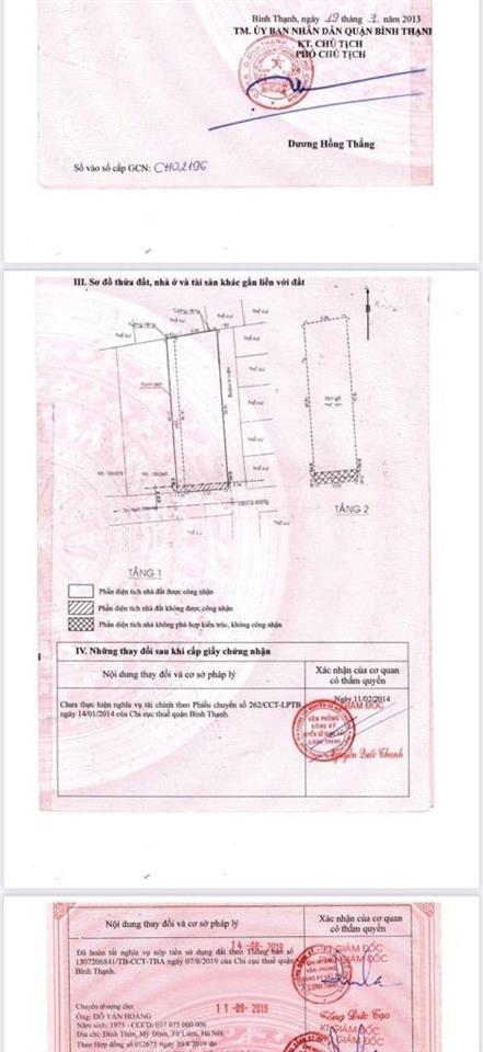 Bán nhà hẻm xe hơi chu văn an, bình thạnh  105m (6x18)  ngang 6m hiếm có  tiện xây chdv