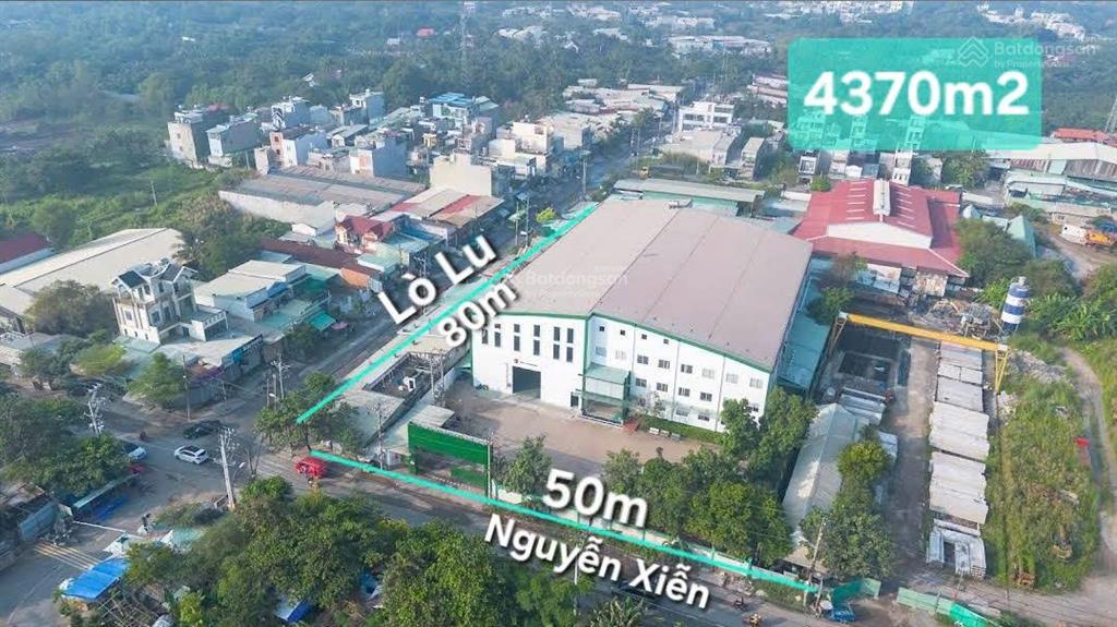 Bán gấp góc 2 mặt tiền nguyễn xiển và lò lu, dt 50x90 (cn 4370m2 gần full thổ cư)  180 tỷ