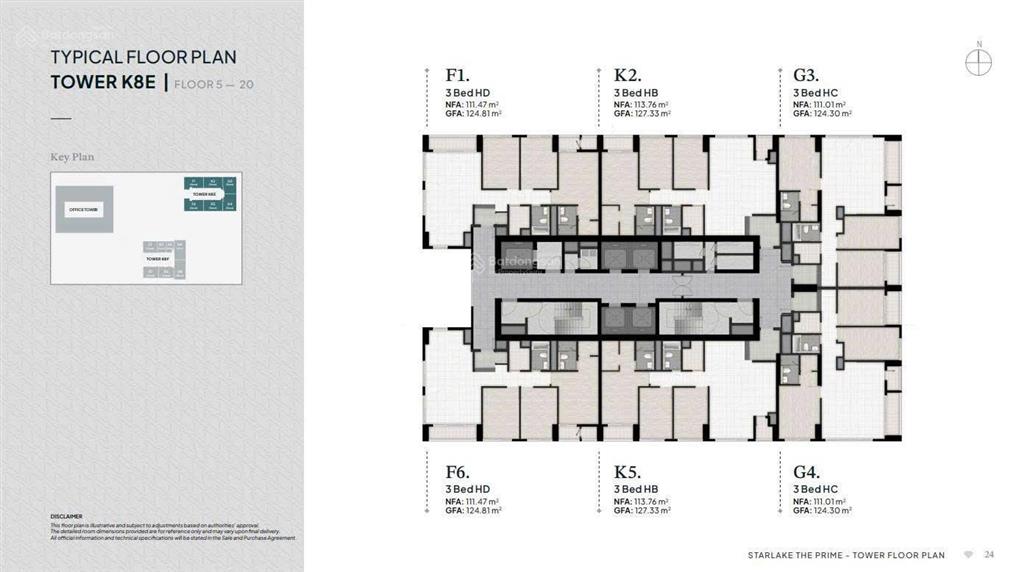 Bán căn hộ 2 phòng ngủ dự án chung cư k8hh1 the prime starlake  tây hồ tây