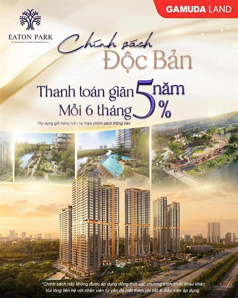 Eaton park tt 30% nhận nhà 70% trả dần đến 2031