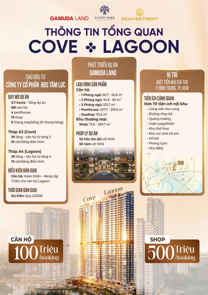 Tháp a4 cắt lỗ sâu  tháp trung tâm eaton park