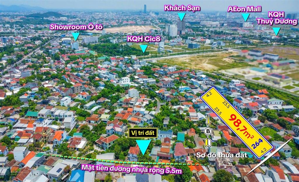 Bán đất tại kiệt 78 khúc thừa dụ, 1,98 tỷ, 98,7m2, chính chủ! hot!