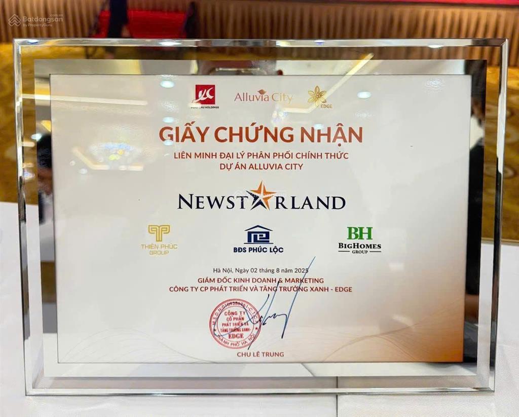 Bán shophouse gần chân chung cư tại alluvia city, 23,6 tỷ, 140m2, giá ưu đãi!