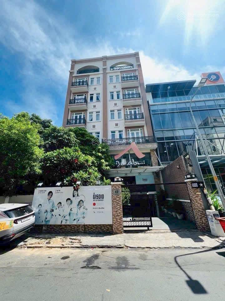 Bán tòa nhà mặt tiền đường đặng dung, tân định, q1, tphcm. dt 14 x 25m. hầm + 7 tầng. 096,7876799