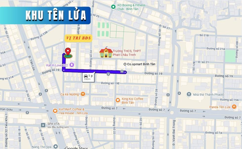 Bán nhà khu tên lửa, mt đường số 24b, 8 x 20m, 3.5 tấm, 22 tỷ, gần siêu thị aeon mall