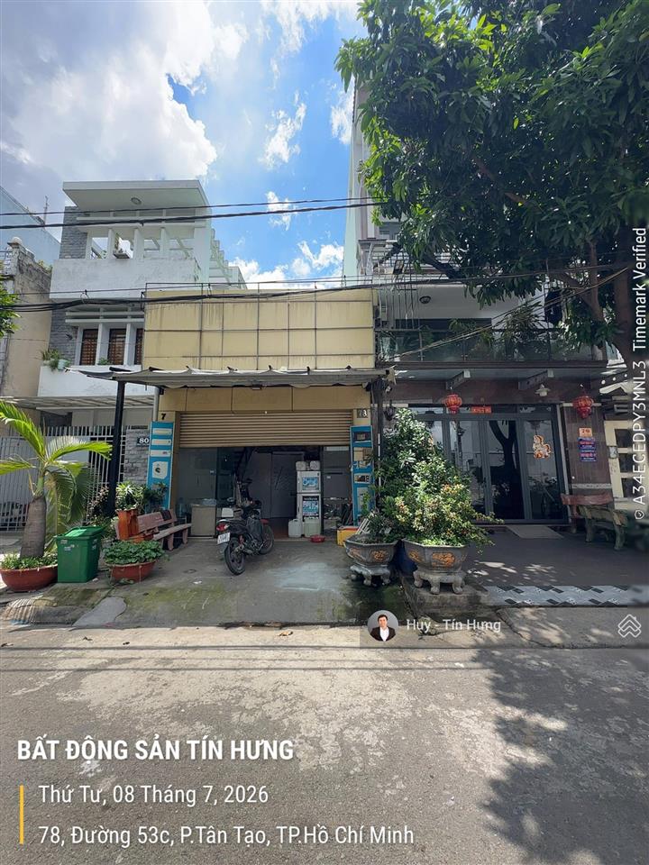 Bán nhà mt đường số 53c, 5 x 16m, cấp 4, giá 7,5 tỷ. gần aeon mall tên lửa