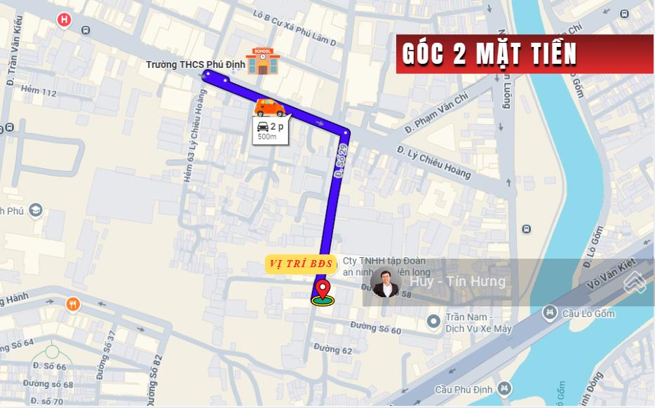 Bán nhà góc 2 mt đường số 29, dt 8 x 20m, cấp 4, giá 18,8 tỷ. gần trường học phú định
