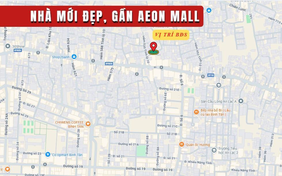 Bán nhà mới hẻm ô tô 530 tỉnh lộ 10, dt 4 x 16m, 4.5 tấm, 7.95 tỷ, (tín hưng)