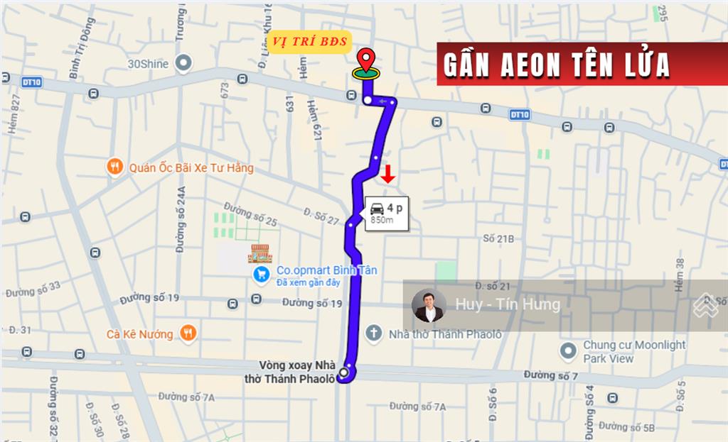 Bán nhà hẻm 588 tỉnh lộ 10, dt 6 x 9.4m, 2 tấm, 3.75 tỷ. gần aeon tên lửa
