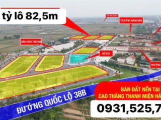 Bán quỹ căn ngoại giao đẹp nhất dự án kđt việt hưng tứ cường, thanh miện, giá tốt đầu tư chắc thắng