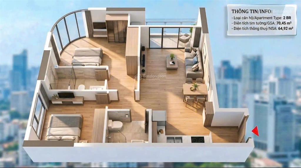 Sun fours tower cơ hội sở hữu căn hộ sun group từ 1,77 tỷ/căn studio