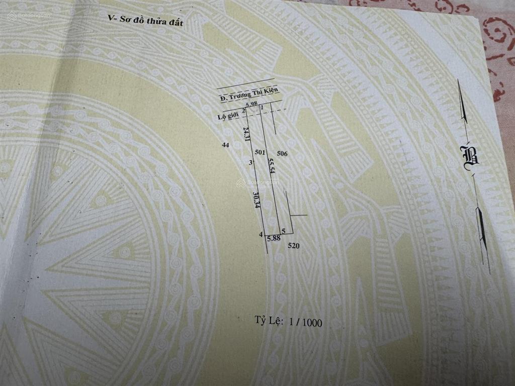 Bán đất chính chủ  mặt tiền trương thị kiện, thái mỹ, củ chi