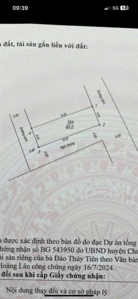 CƠ HỘI ĐẦU TƯ – SỞ HỮU LÔ ĐẤT ĐẸP TẠI TÂN YÊN, TRƯỜNG YÊN (Xã Phú Nghĩa mới)