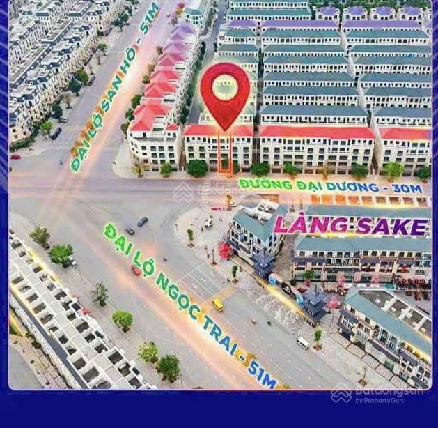Shophouse đường đại dương 80 m2 giá 12 tỷ đối diện 10 tòa chung cư mặt đường 30m, hướng đông nam