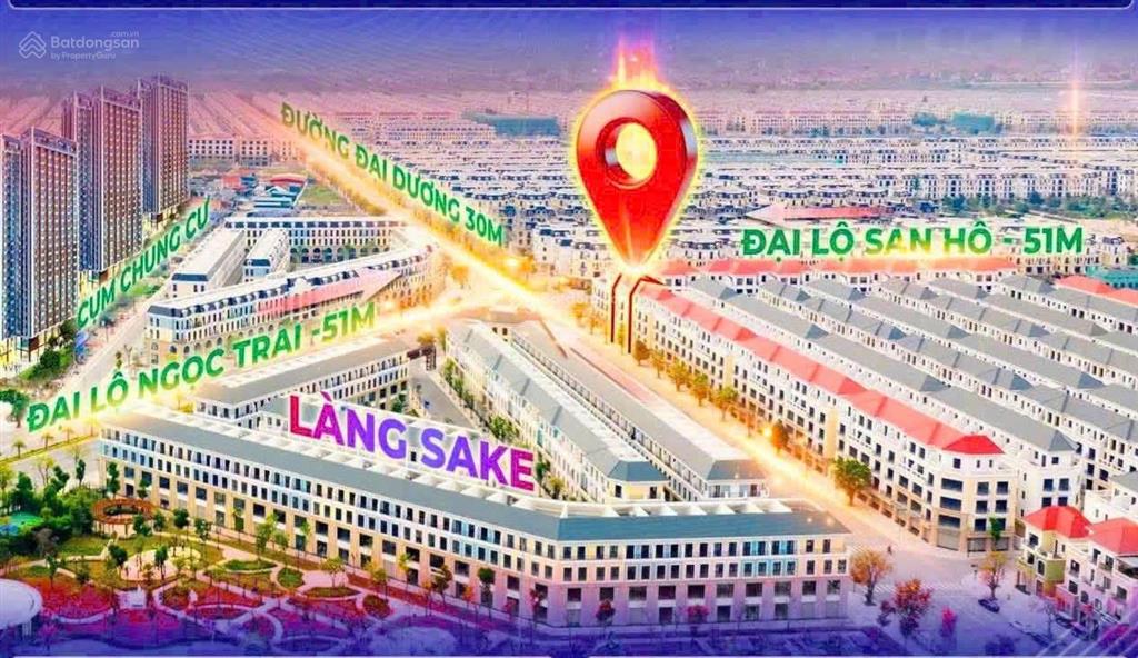 Shophouse đường đại dương 80 m2 giá 12 tỷ đối diện 10 tòa chung cư mặt đường 30m, hướng đông nam
